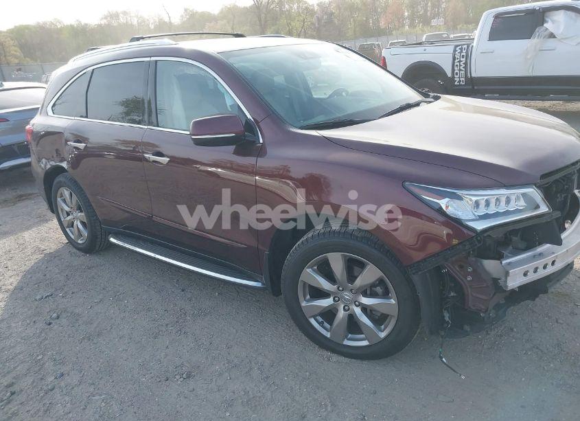 2016 Acura Mdx ADVANCE ENTERTAINMENT PACKAGES/ADVANCE PACKAGE (VIN 5FRYD4H9XGB011972) main photo