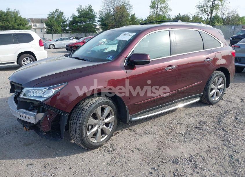 Photo 2 of 2016 Acura Mdx ADVANCE ENTERTAINMENT PACKAGES/ADVANCE PACKAGE (VIN 5FRYD4H9XGB011972)