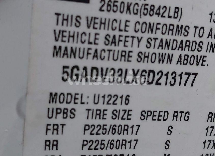 Photo 9 of 2006 Buick Terraza CXL (VIN 5GADV33LX6D213177)