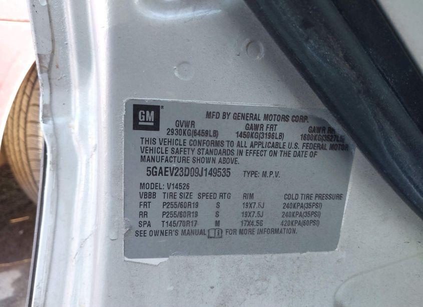 Photo 9 of 2008 Buick Enclave CXL (VIN 5GAER23728J115027)