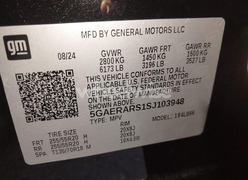 Photo 9 of 2025 Buick Enclave PREFERRED FWD (VIN 5GAERARS1SJ103948)