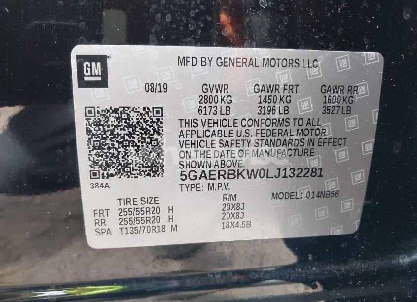 Photo 9 of 2020 Buick Enclave FWD ESSENCE (VIN 5GAERBKW0LJ132281)