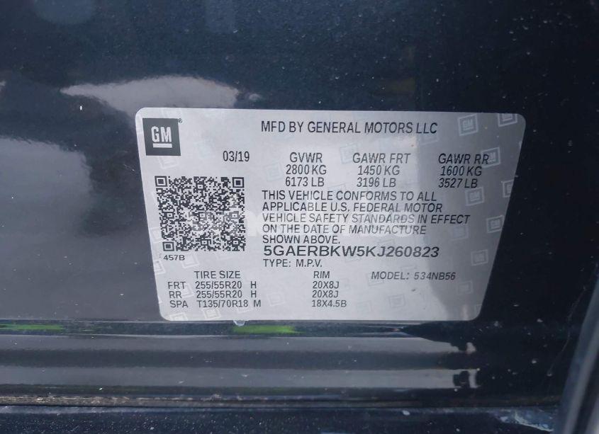 Photo 9 of 2019 Buick Enclave FWD ESSENCE (VIN 5GAERBKW5KJ260823)