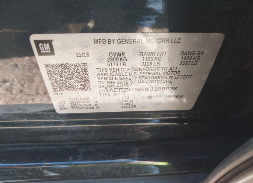 Photo 9 of 2019 Buick Enclave FWD ESSENCE (VIN 5GAERBKW6KJ199028)