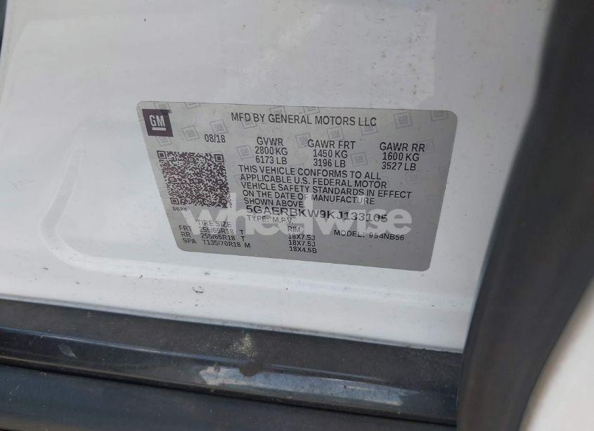 Photo 9 of 2019 Buick Enclave FWD ESSENCE (VIN 5GAERBKW9KJ133105)