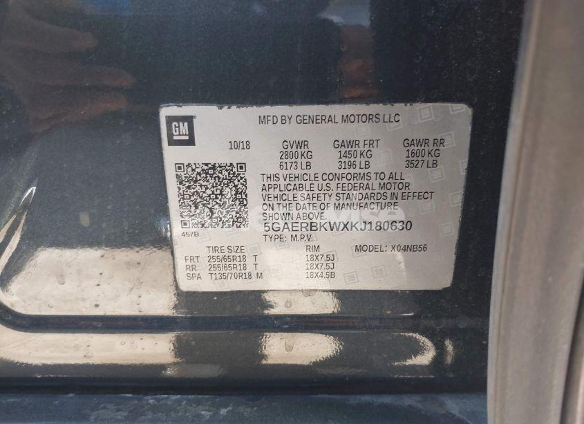 Photo 9 of 2019 Buick Enclave FWD ESSENCE (VIN 5GAERBKWXKJ180630)