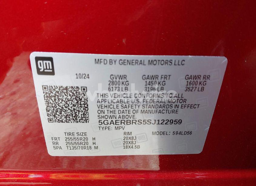 Photo 9 of 2025 Buick Enclave SPORT TOURING FWD (VIN 5GAERBRS5SJ122959)