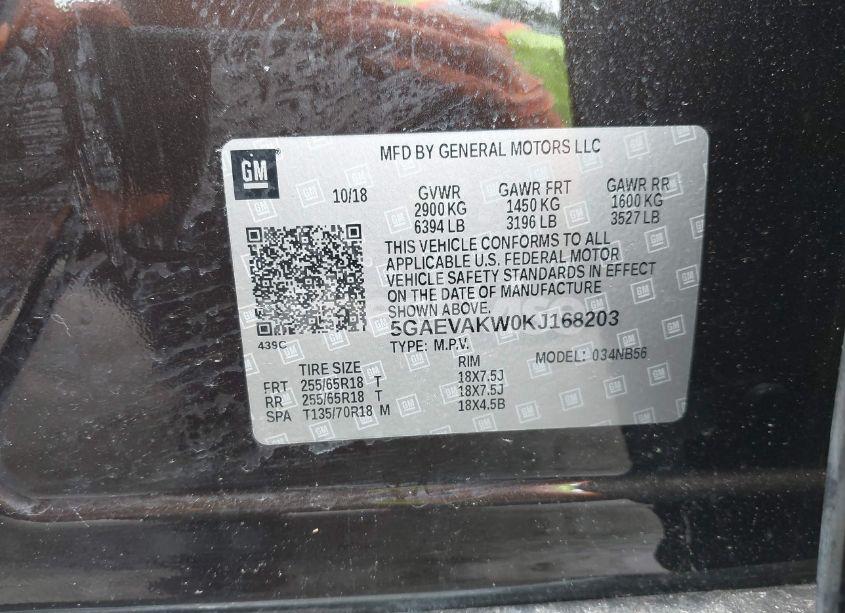 Photo 9 of 2019 Buick Enclave AWD ESSENCE (VIN 5GAEVAKW0KJ168203)