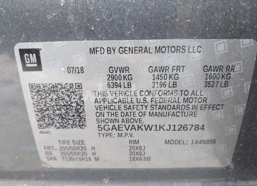 Photo 9 of 2019 Buick Enclave AWD ESSENCE (VIN 5GAEVAKW1KJ126784)