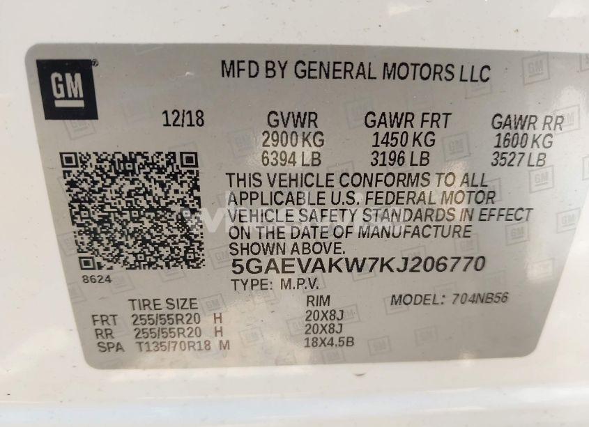 Photo 9 of 2019 Buick Enclave AWD ESSENCE (VIN 5GAEVAKW7KJ206770)