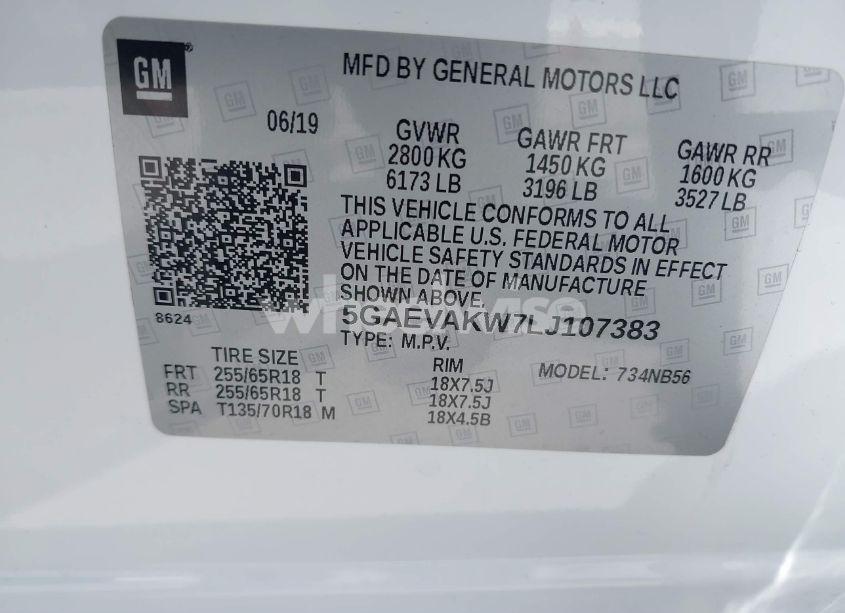 Photo 9 of 2020 Buick Enclave AWD ESSENCE (VIN 5GAEVAKW7LJ107383)