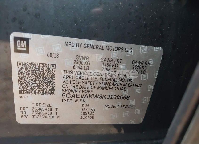 Photo 9 of 2019 Buick Enclave AWD ESSENCE (VIN 5GAEVAKW8KJ100666)