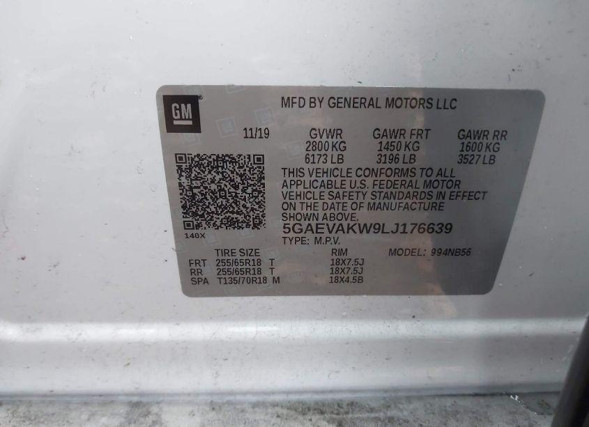 Photo 8 of 2020 Buick Enclave AWD ESSENCE (VIN 5GAEVAKW9LJ176639)