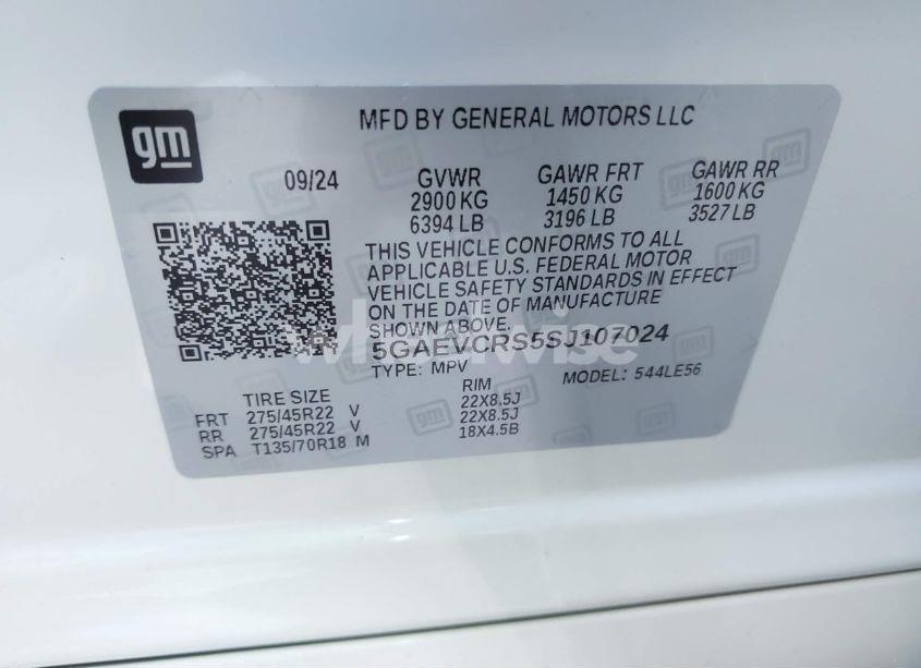 Photo 9 of 2025 Buick Enclave AVENIR FWD (VIN 5GAEVCRS5SJ107023)