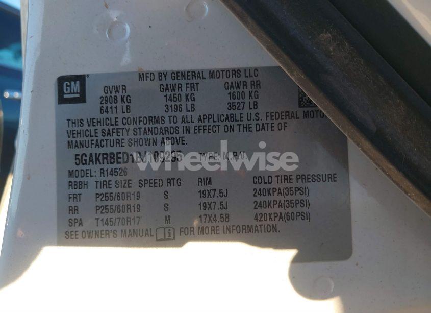 Photo 9 of 2011 Buick Enclave 1XL (VIN 5GAKRBED1BJ109295)