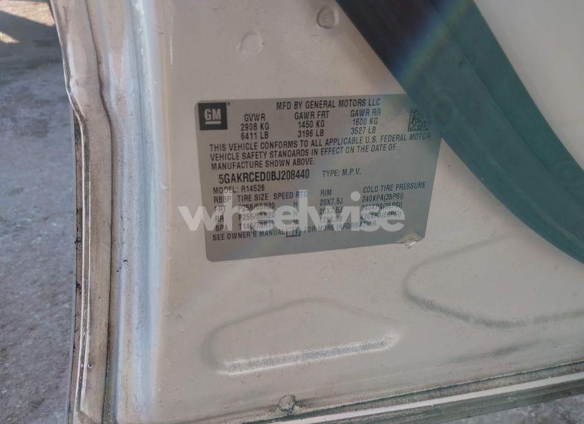 Photo 9 of 2011 Buick Enclave 2XL (VIN 5GAKRCED0BJ208440)