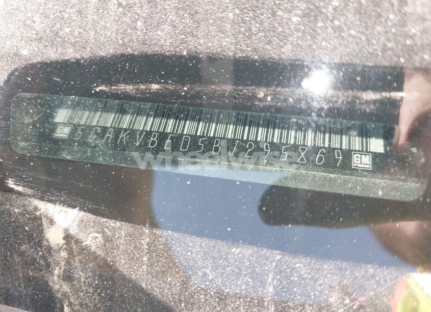 Photo 9 of 2011 Buick Enclave 1XL (VIN 5GAKVBED5BJ295869)