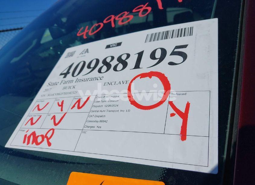 Photo 7 of 2017 Buick Enclave LEATHER (VIN 5GAKVBKD7HJ182325)