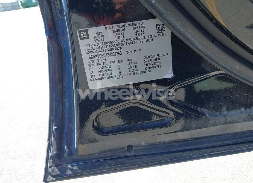 Photo 9 of 2011 Buick Enclave 2XL (VIN 5GAKVCED1BJ237263)