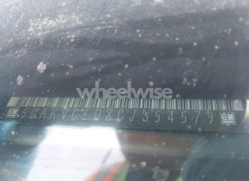 Photo 9 of 2012 Buick Enclave LEATHER (VIN 5GAKVCED8CJ354579)