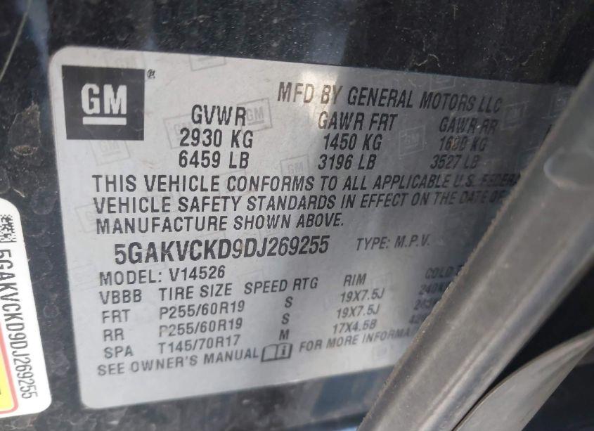 Photo 9 of 2013 Buick Enclave LEATHER (VIN 5GAKVCKD9DJ269255)