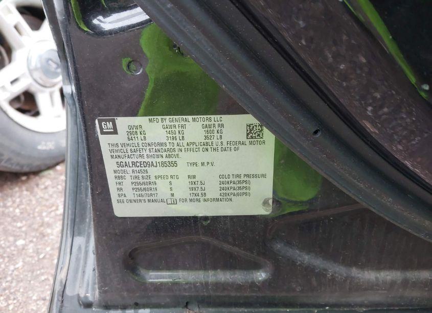 Photo 9 of 2010 Buick Enclave 2XL (VIN 5GALRCED9AJ185355)