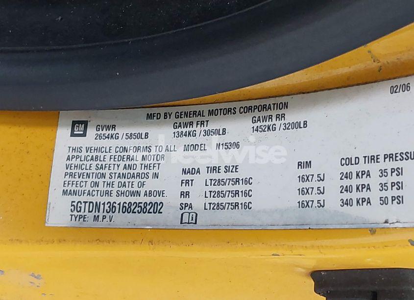 Photo 9 of 2006 Hummer H3 SUV (VIN 5GTDN136168258202)