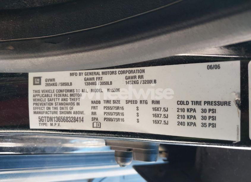 Photo 9 of 2006 Hummer H3 SUV (VIN 5GTDN136568328414)