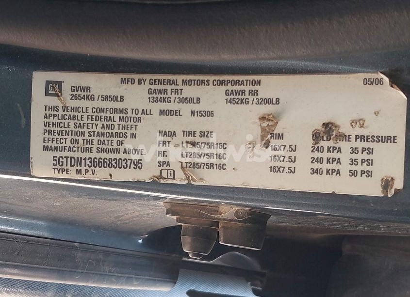 Photo 9 of 2006 Hummer H3 SUV (VIN 5GTDN136668303795)