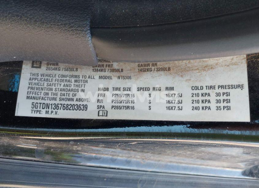 Photo 9 of 2006 Hummer H3 SUV (VIN 5GTDN136768203639)