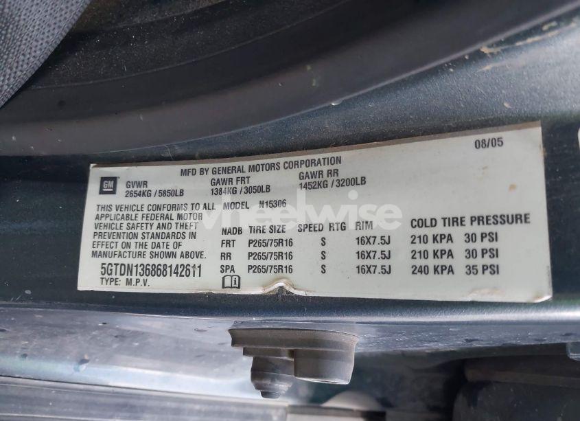 Photo 9 of 2006 Hummer H3 SUV (VIN 5GTDN136868142611)