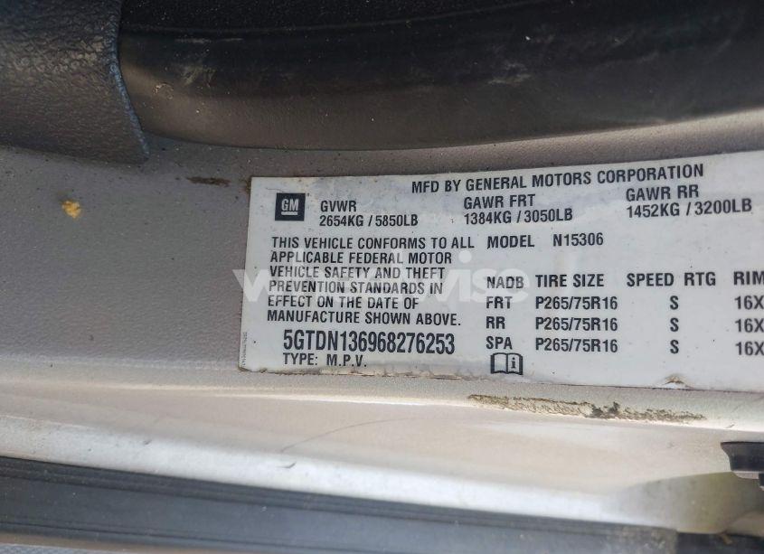 Photo 9 of 2006 Hummer H3 SUV (VIN 5GTDN136968276253)