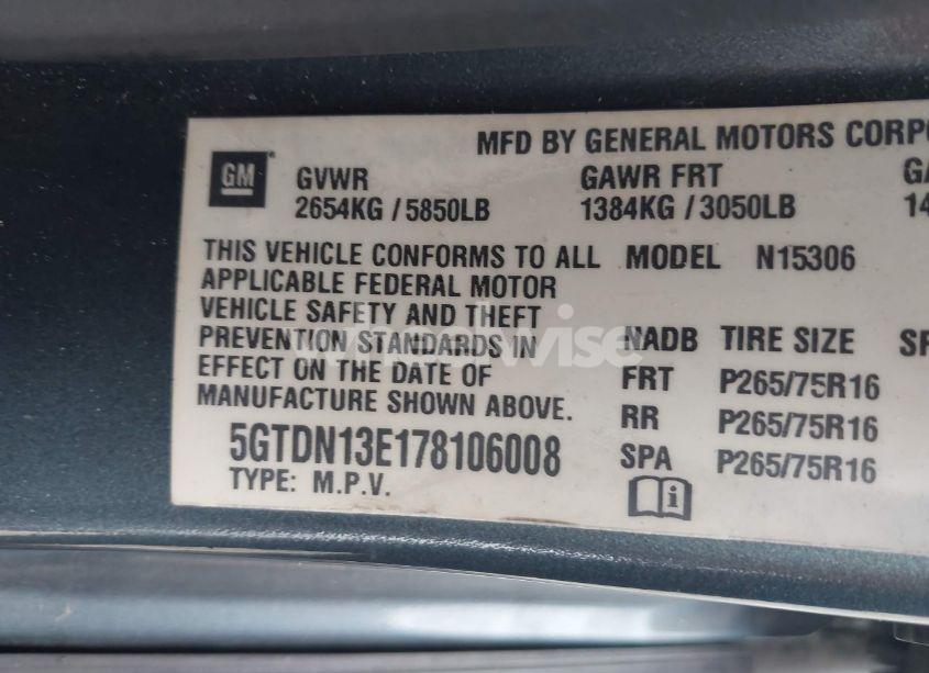 Photo 9 of 2007 Hummer H3 SUV (VIN 5GTDN13E178106008)