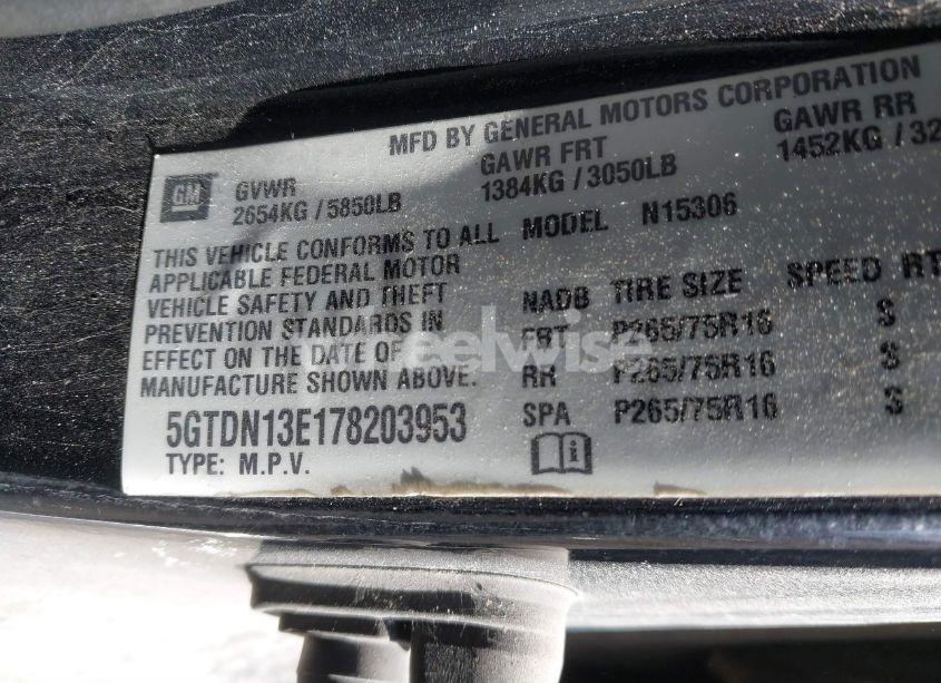 Photo 9 of 2007 Hummer H3 SUV (VIN 5GTDN13E178203953)