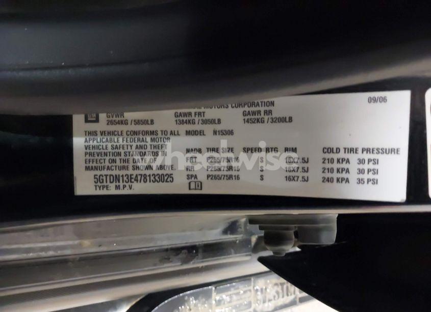 Photo 9 of 2007 Hummer H3 SUV (VIN 5GTDN13E478133025)