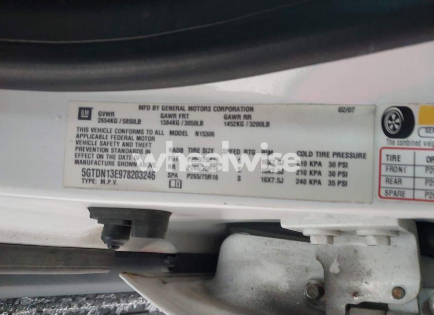 Photo 9 of 2007 Hummer H3 SUV (VIN 5GTDN13E978203246)