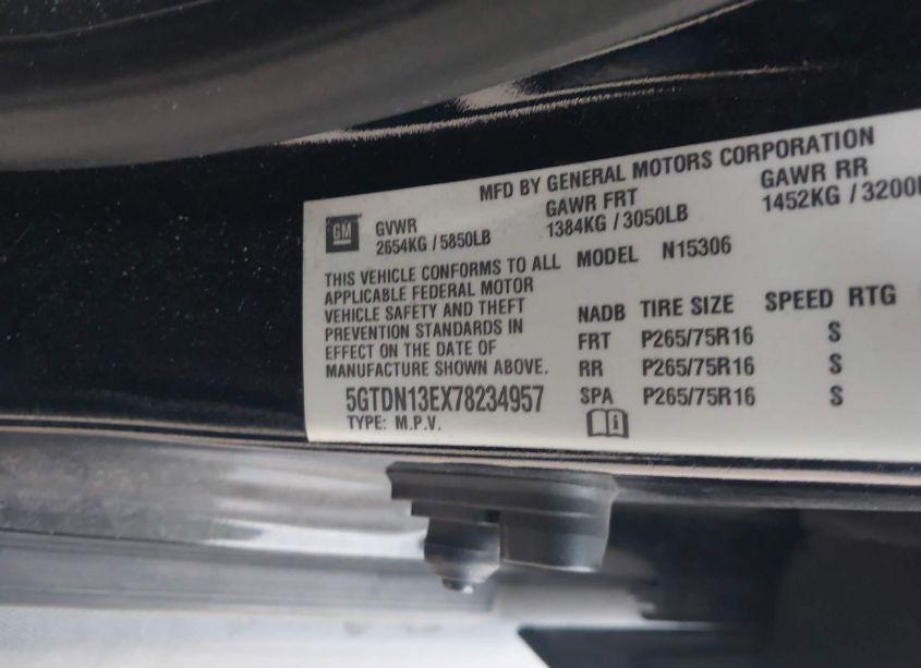 Photo 9 of 2007 Hummer H3 SUV (VIN 5GTDN13EX78234957)