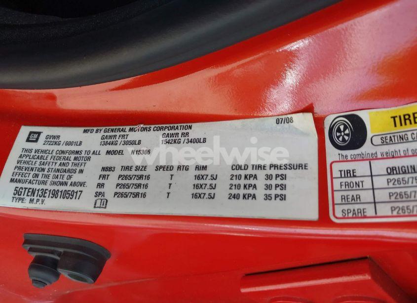 Photo 9 of 2009 Hummer H3 SUV (VIN 5GTEN13E198105917)