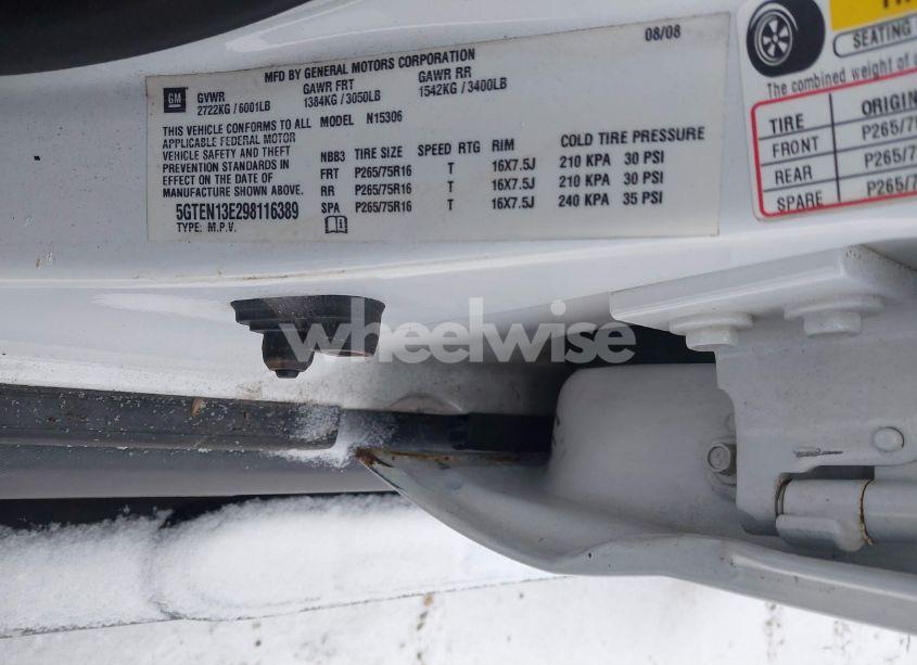 Photo 9 of 2009 Hummer H3 SUV (VIN 5GTEN13E298116389)