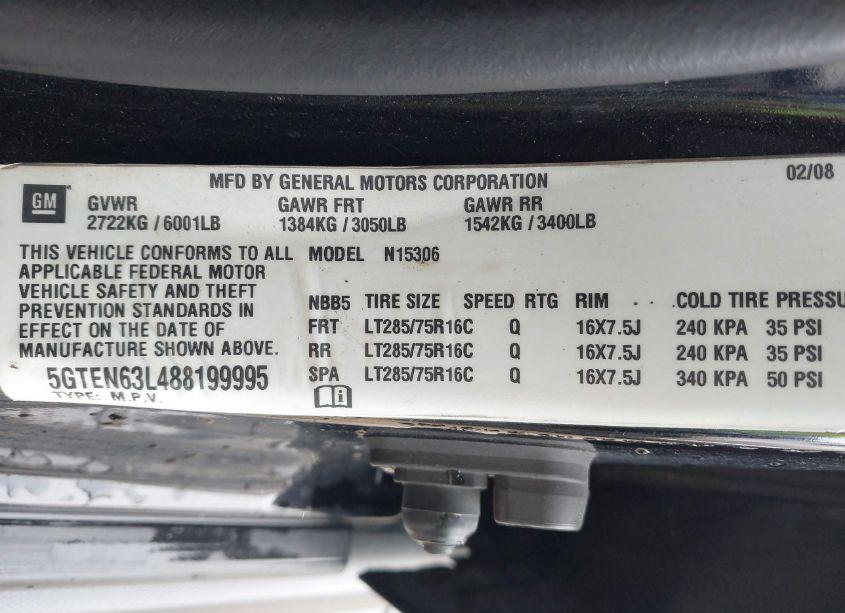 Photo 9 of 2008 Hummer H3 SUV ALPHA (VIN 5GTEN63L488199995)