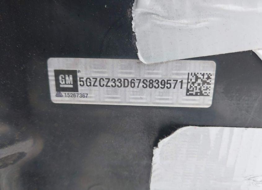 Photo 9 of 2007 Saturn Vue 4 CYL (VIN 5GZCZ33D67S839571)