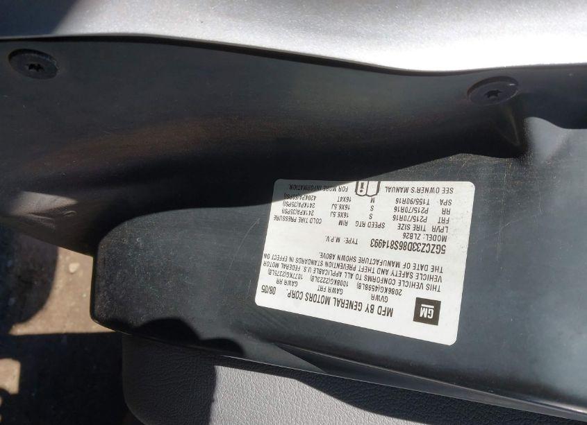 Photo 9 of 2006 Saturn Vue 4 CYL (VIN 5GZCZ33D86S814993)