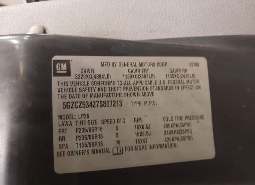 Photo 9 of 2007 Saturn Vue V6 (VIN 5GZCZ53427S807213)