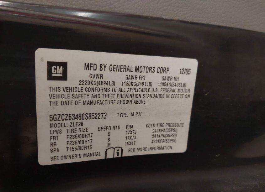 Photo 9 of 2006 Saturn Vue V6 (VIN 5GZCZ63486S852273)