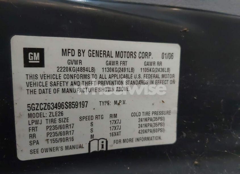 Photo 9 of 2006 Saturn Vue V6 (VIN 5GZCZ63496S859197)