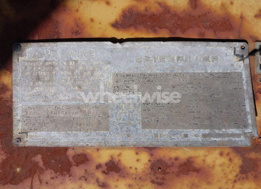 Photo 9 of 1995 Caterpillar V30d (VIN 5HB04489)