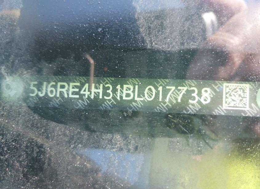 Photo 9 of 2011 Honda Cr-v LX (VIN 5J6RE4H31BL017738)