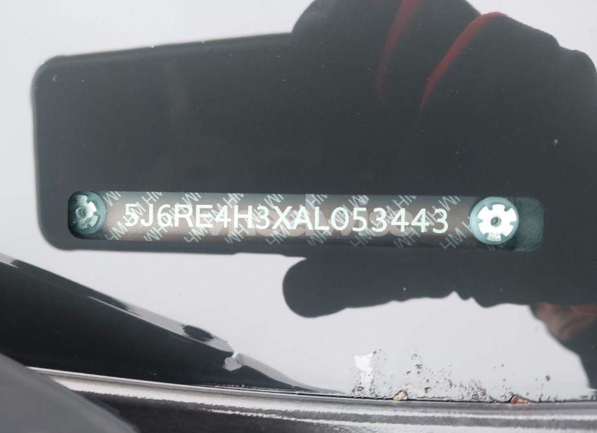 Photo 9 of 2010 Honda Cr-v LX (VIN 5J6RE4H3XAL053443)