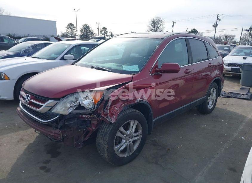 Photo 2 of 2010 Honda Cr-v EX-L (VIN 5J6RE4H77AL074186)