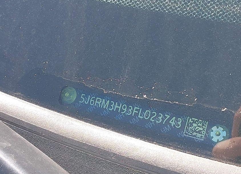 Photo 18 of 2015 Honda Cr-v TOURING (VIN 5J6RM3H93FL023743)